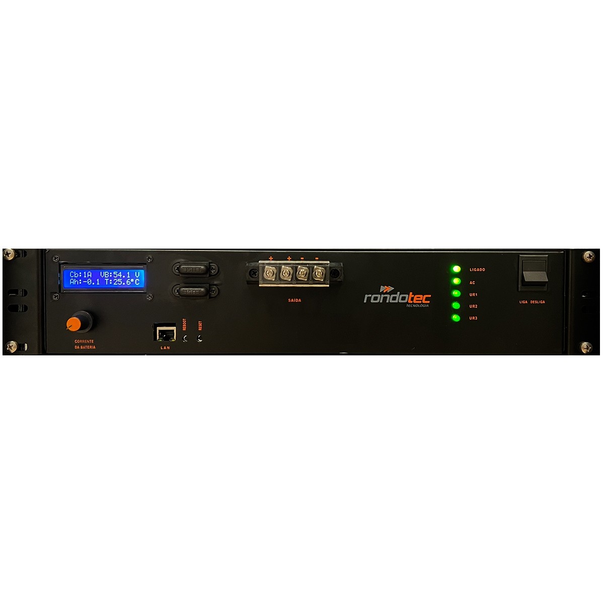 Retificador Híbrido Rack 19 48V 40A SNMP Solar MPPT V4