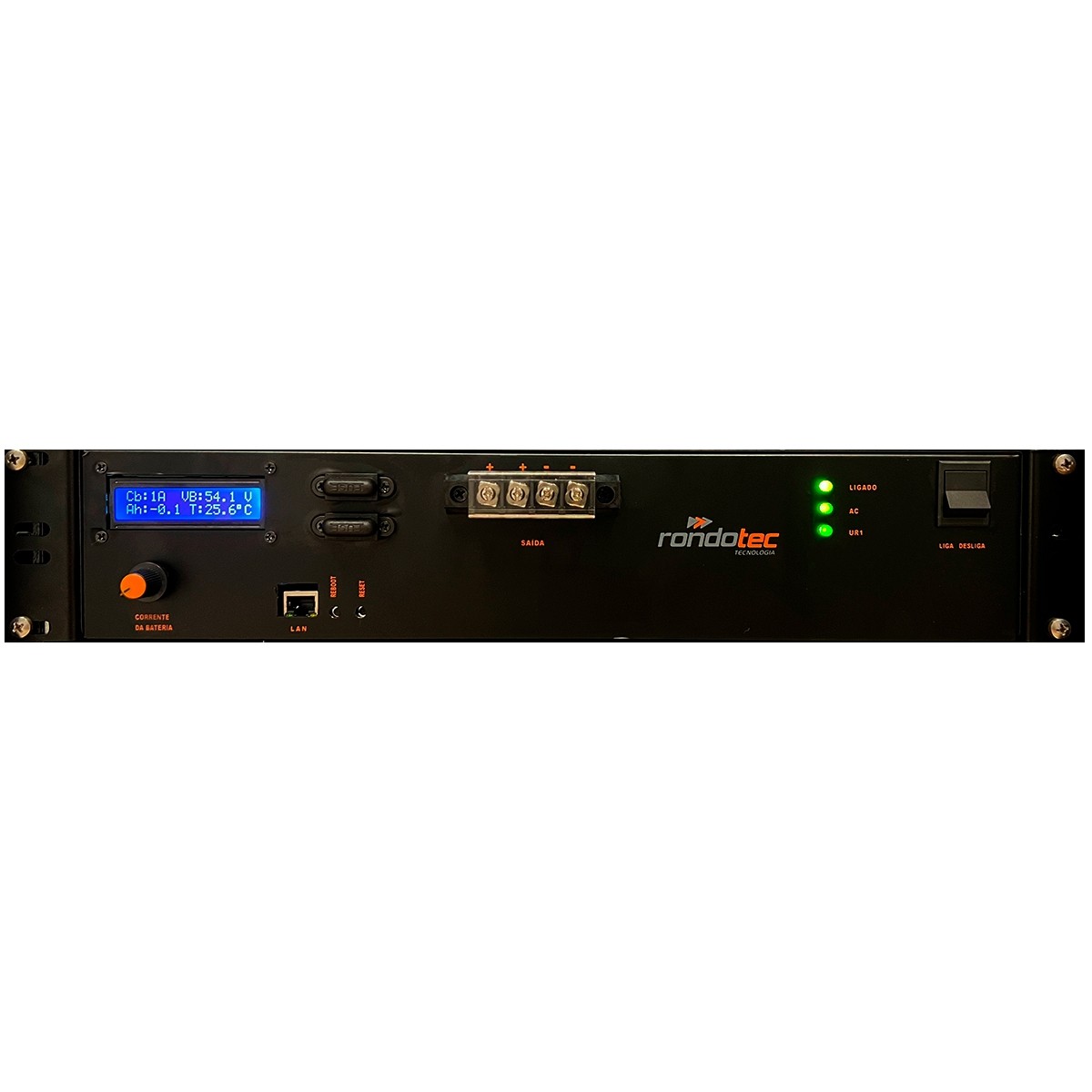 Retificador Híbrido AC/SOLAR 12V 40A SNMP com Inversor 110V Onda modificada