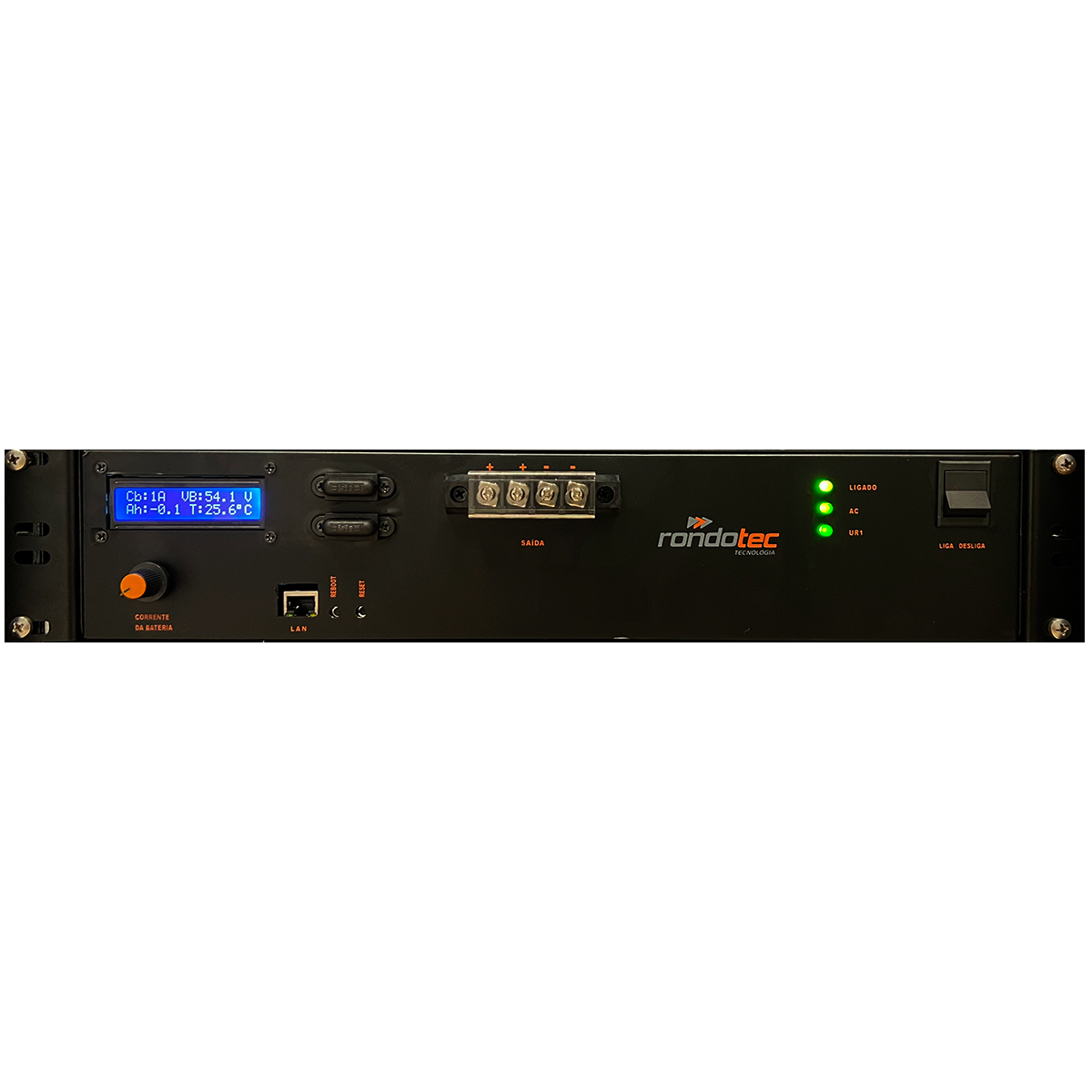 Retificador 24V 20A SNMP com Inversor 110V Onda Modificada Rack 19" V4